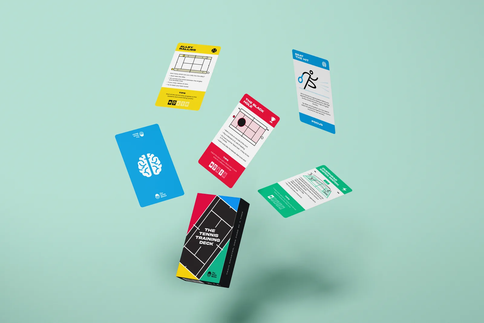 The Tennis Training Deck box with cards